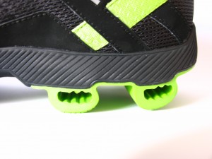 talon de las zapatillas on running