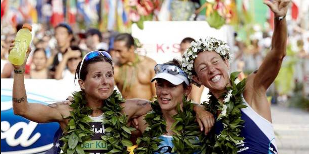 Podio femenino Kona 2009