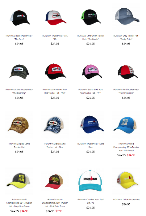 gorras ironman triatlon