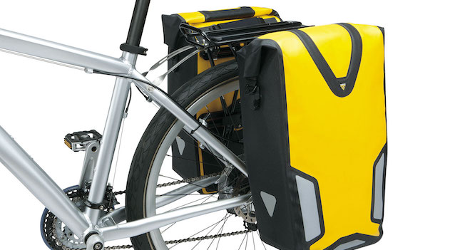 Sacoche Vélo étanche Topeak Dry Bag DX - Jaune, Crochets Coulissants Pour Positionnement Précis - 2