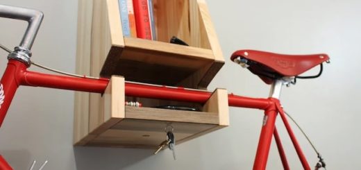 soporte madera bicicleta