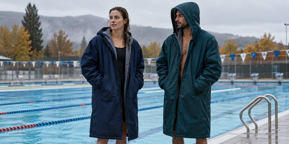 Parkas de natación para esperar entre pruebas sin enfriarte