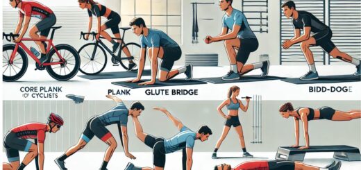 ejercicios de core ciclistas