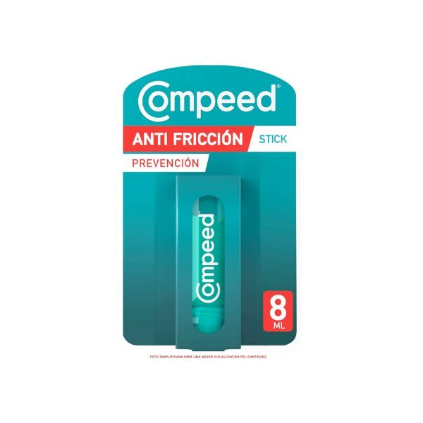 COMPEED Stick Anti-fricción, Tratamiento de Pies Fricción y Ampollas, Barra 8 ml