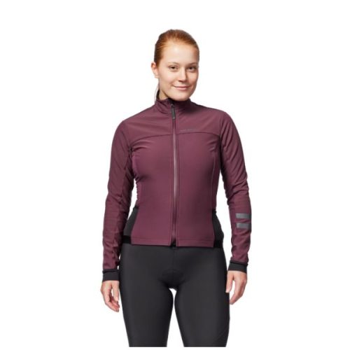 Chaqueta Ciclismo Carretera Endurance Mujer Burdeos Invierno