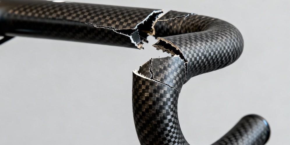 manillar carretera roto